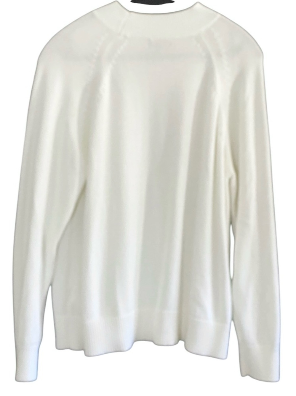 Quince 100% Organic Cotton Mock Neck Sweater White Size XL Coastal Preppy - Picture 7 of 10